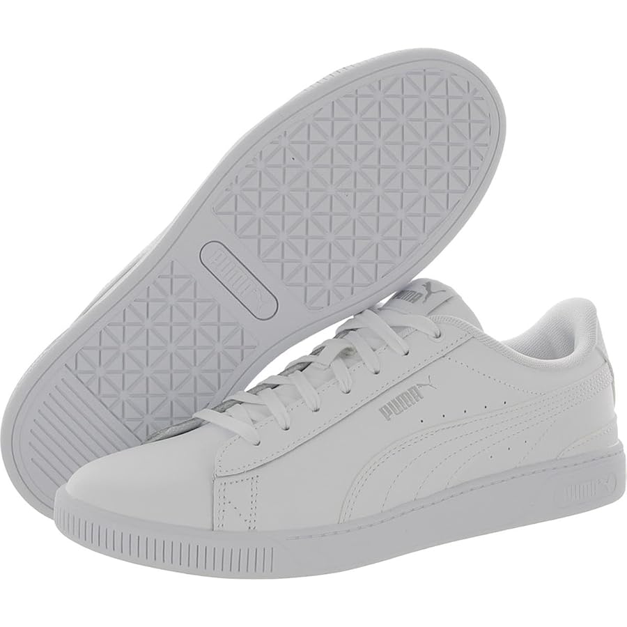 ウサミ Amazon.com | PUMA Womens Vikky V3 Leather Lace Up Sneakers